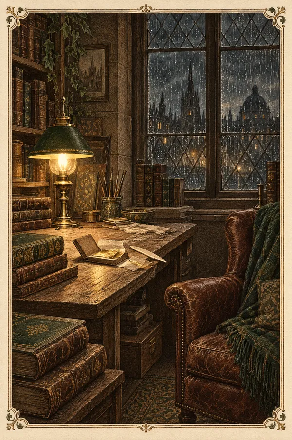 Engraved frontispiece for Julian's story