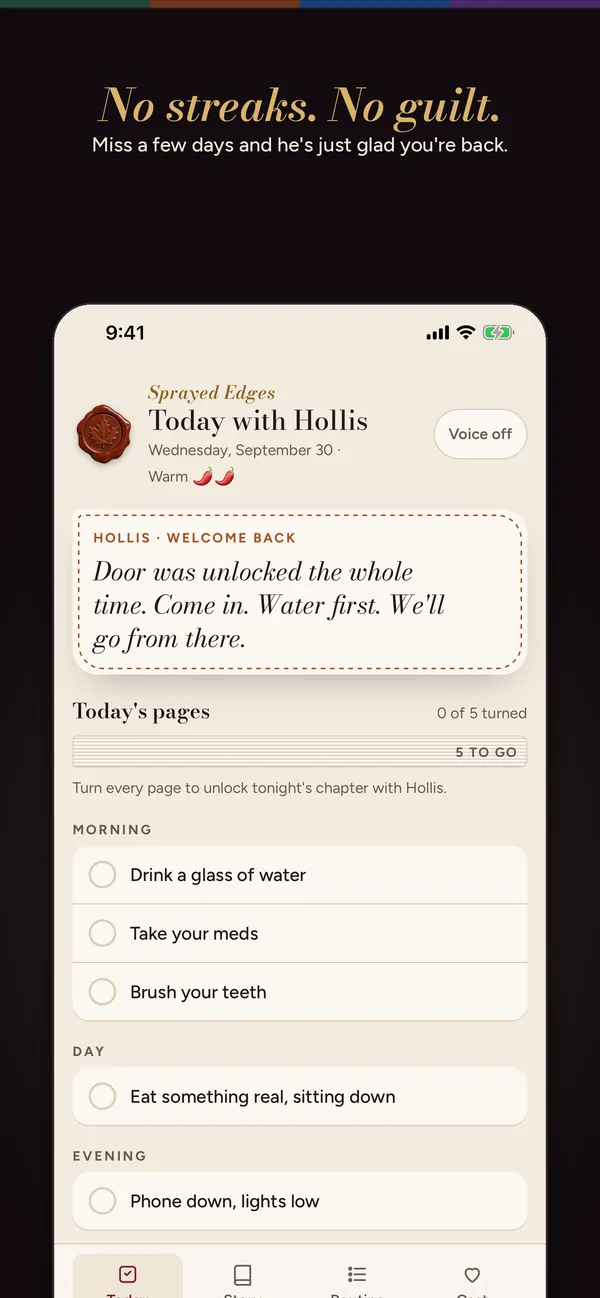 Hollis welcoming you back after missed days
